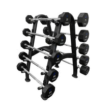 Load image into Gallery viewer, TAG 8 Sided Virgin Rubber Fixed Barbells with Straight Handle Complete Set (10 Bars)