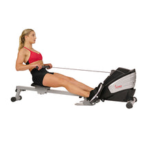 Load image into Gallery viewer, Sunny Health &amp; Fitness Dual Function Magnetic Rowing Machine