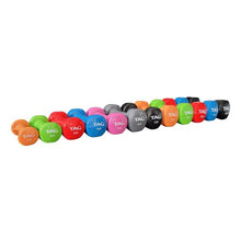 Load image into Gallery viewer, TAG Vinyl Coated Beauty Bell Dumbbells Complete Set 1-15lbs (12pairs)