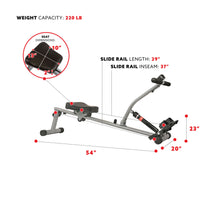 Load image into Gallery viewer, Sunny Health &amp; Fitness Rowing Machine